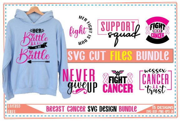 Breast Cancer Svg Bundle Vol.01: A Graphics Asset for Crafts