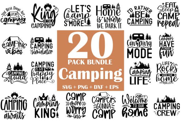 Camping SVG Bundle: A Versatile Graphics Tool for Crafts and Publishing