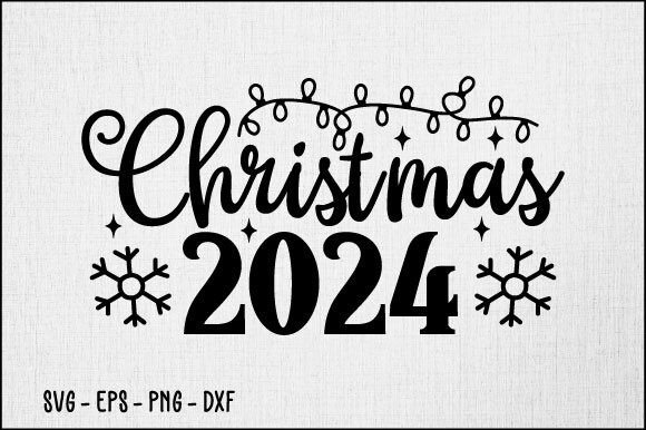 Christmas 2024 SVG Design: A Versatile Graphics Asset for Crafts