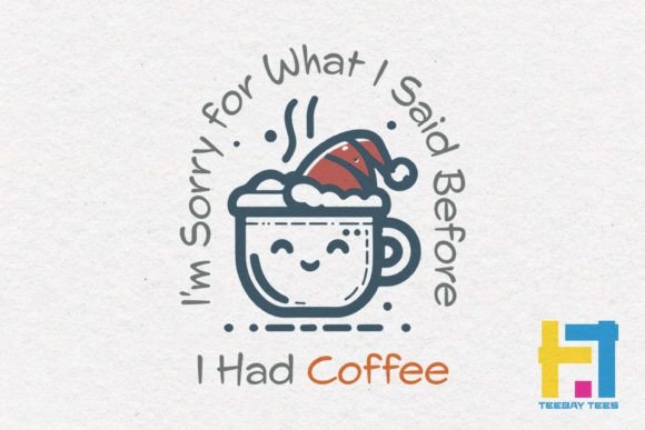 Christmas Coffee Vintage SVG Design for Graphics and Crafts