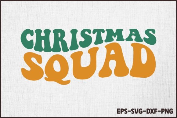 Christmas Squad - Retro Christmas SVG for Graphics and Crafts