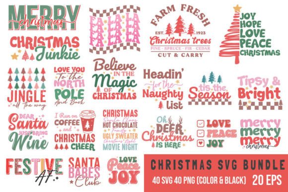 Christmas SVG Bundle: A Versatile Graphics and Crafts Asset