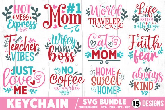 Keychain SVG Bundle: A Versatile Graphics Asset for Crafters