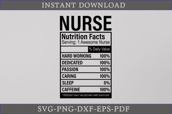 Nurse Nutrition Facts SVG: A Versatile Graphics Craft for Publishers