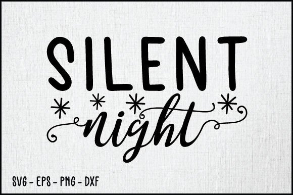 Silent Night SVG: A Festive Graphics Asset for Crafts