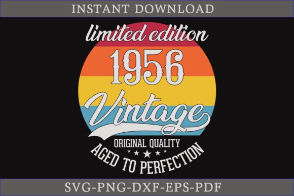 Vintage 1956 Aged to Perfection: A Graphics Gem for Crafts